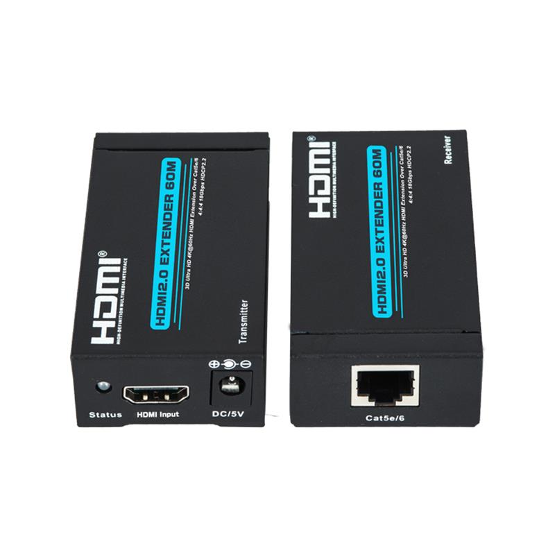 Нов продукт V 2.0 HDMI разширител 60m над единична cat5e \/ 6 поддръжка Ultra HD 4Kx2K @ 60Hz HDCP2.2