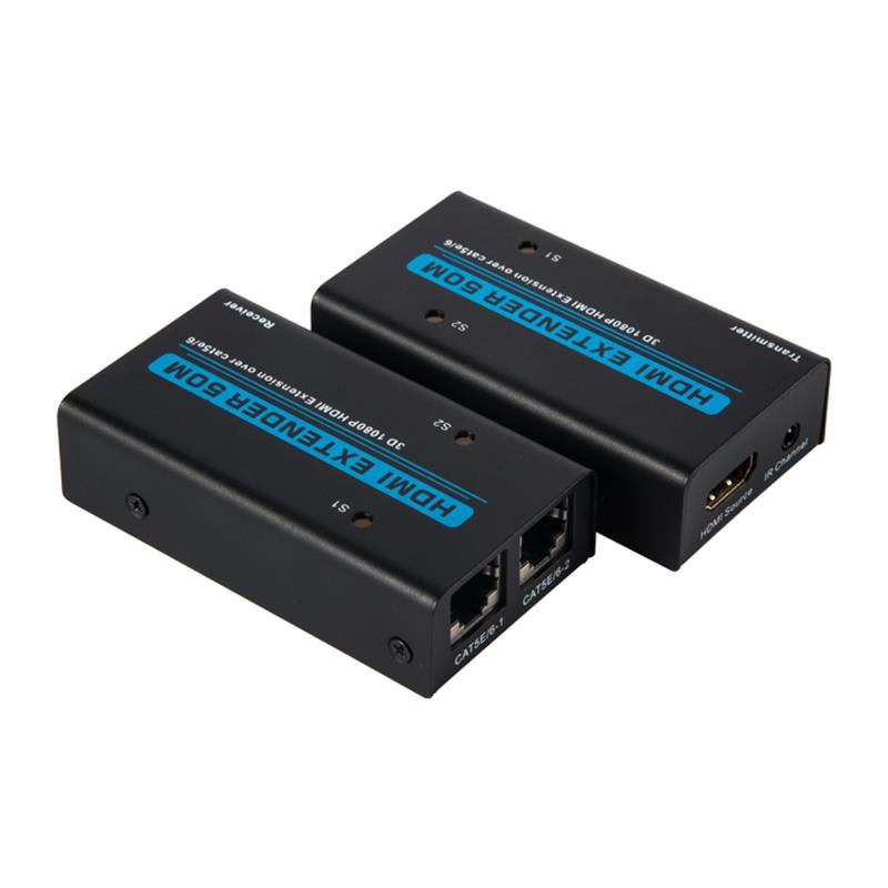 V1.3 HDMI удължител 50 м над двоен кабел cat5e \/ 6 Поддръжка Full HD 1080P
