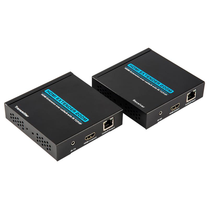 V1.3 HDMI удължител на 200 м над единичен cat5e \/ 6 кабел Поддръжка Full HD 1080P POE