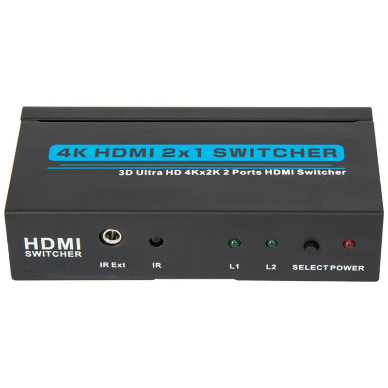 V1.4 4K \/ 30Hz HDMI 2x1 Switcher Поддръжка 3D Ultra HD 4K * 2K \/ 30Hz