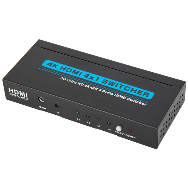 V1.4 4K \/ 30Hz HDMI 4x1 Switcher Поддръжка 3D Ultra HD 4K * 2K \/ 30Hz