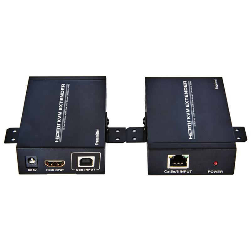 HDMI KVM Extender 60m над Single cat5e \/ 6 Поддържа Full HD 1080P